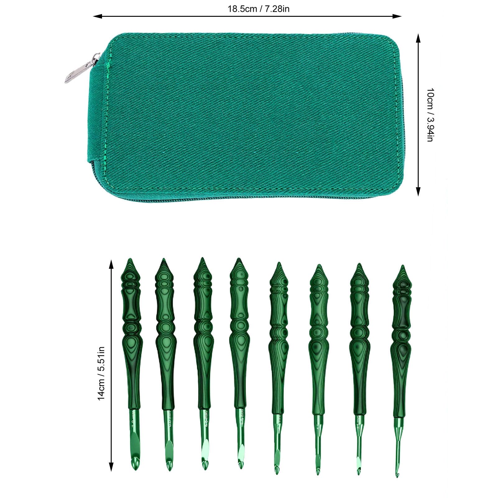 Jelquix Zestaw 8 Szydełków, Aluminiowe Igły do ​​szydełkowania 3,0–7,0 Mm
