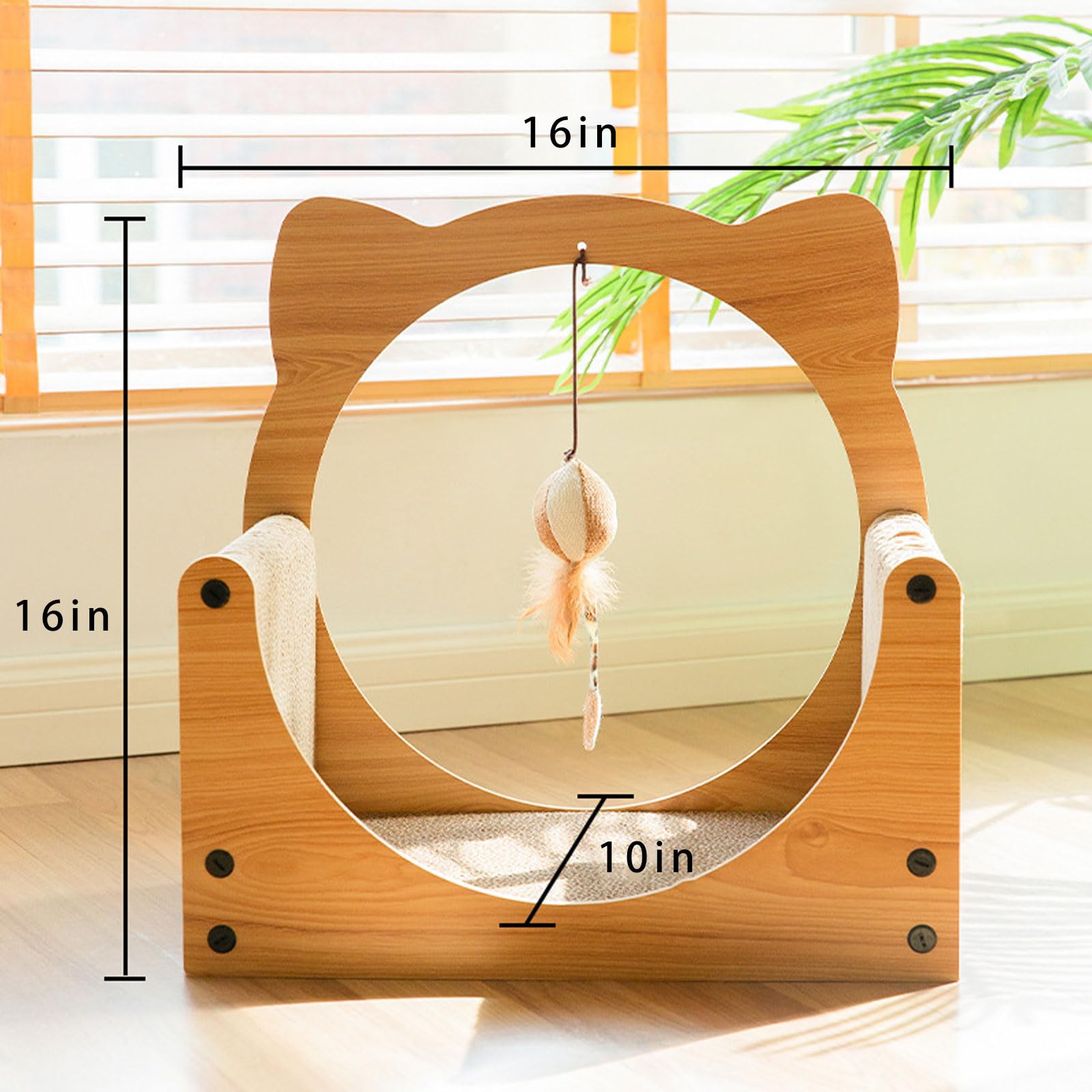 HOXSURY Cat Scratcher Couch, Cat Sofa, Cardboard Cat Scratcher Couch, Cat Scratcher Sofa Bed Cardboard Cat Bed, Cat Scratching Bed Cat Couches for Indoor Cats (U Shape)