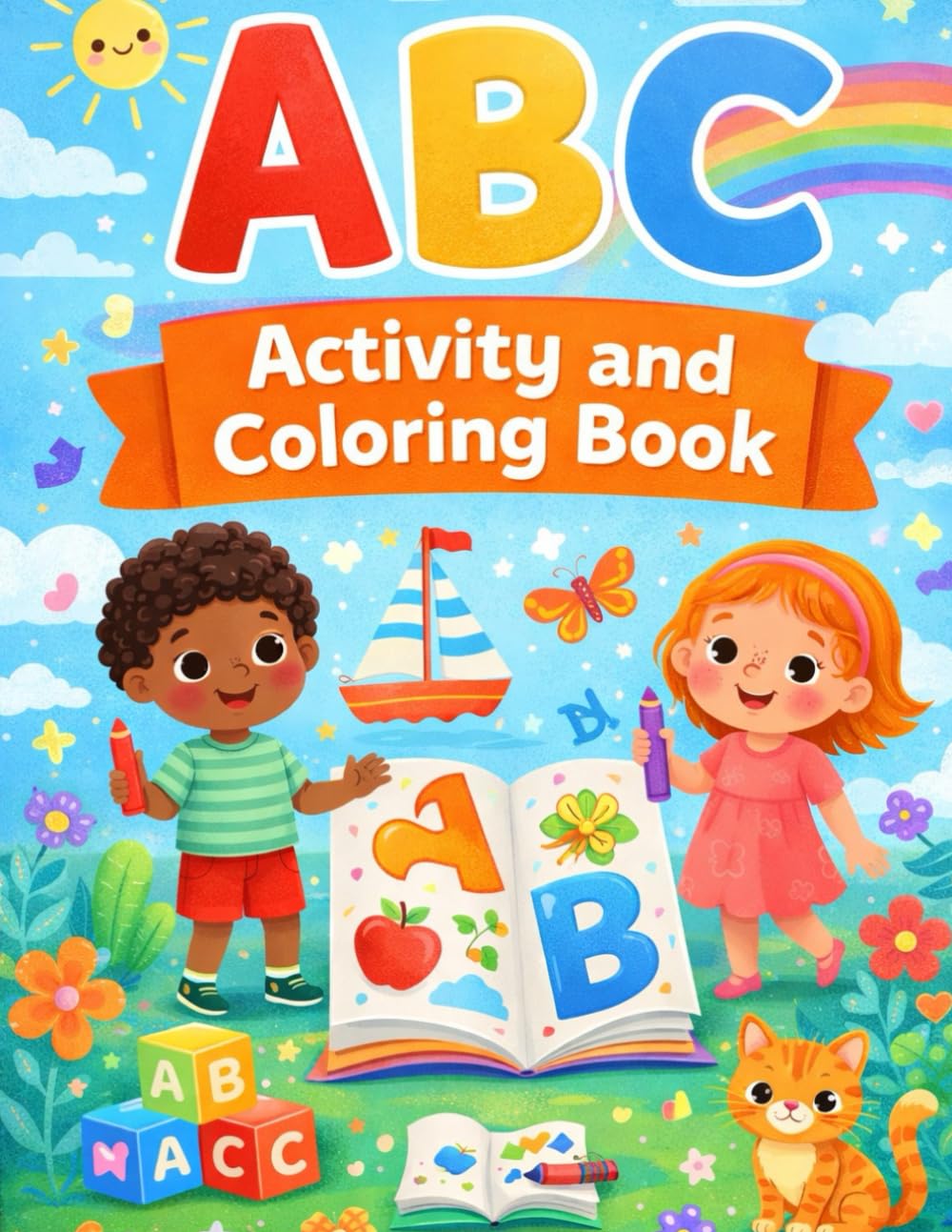 Learn Alphabet Activity with fun and Coloring Workbook for Preschoolers: Learn Letters With Fun Activities, Coloring Pages & Practice Sheets