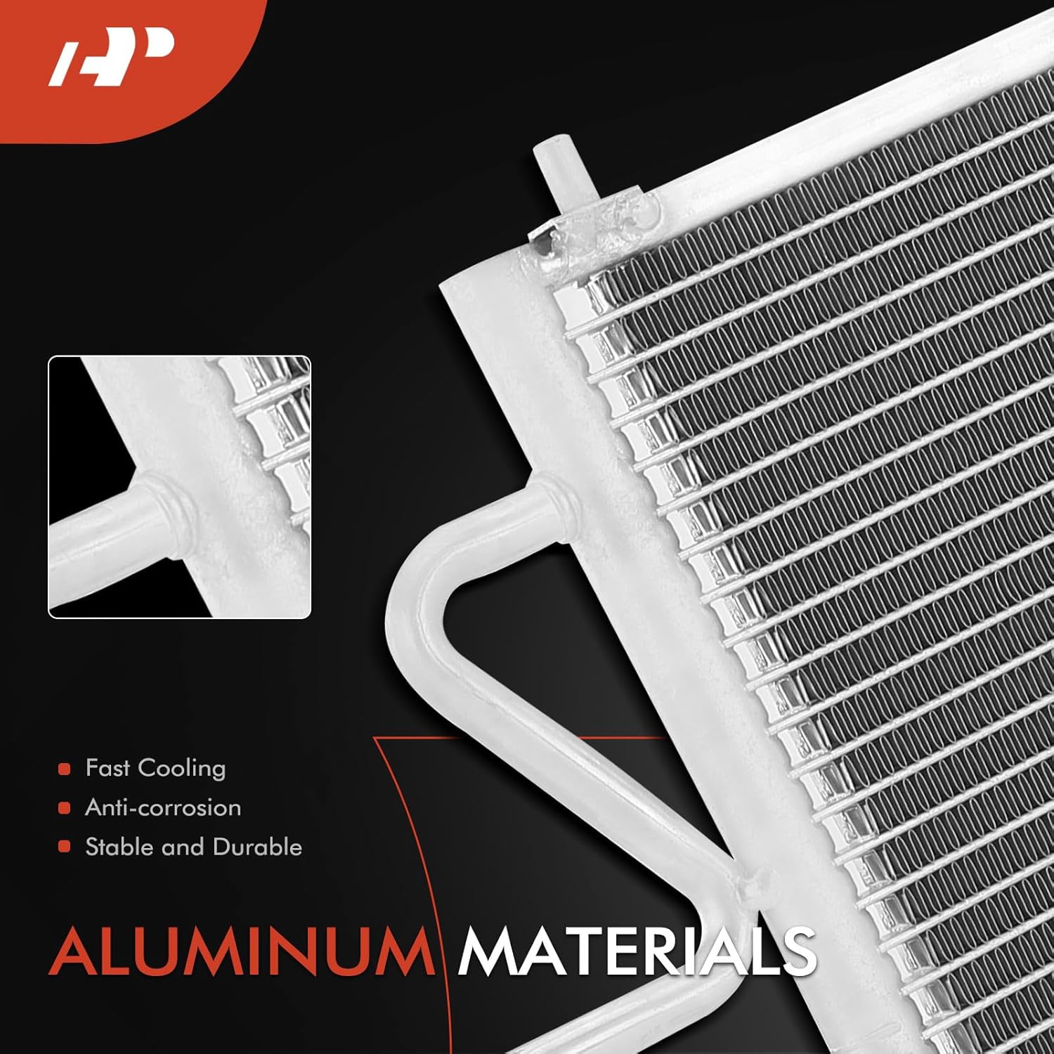 A-Premium Air Conditioning A/C Condenser Compatible with Ford Escape 2005-2007 & Mercury Mariner 2005-2007 & Mazda Tribute 2005-2006