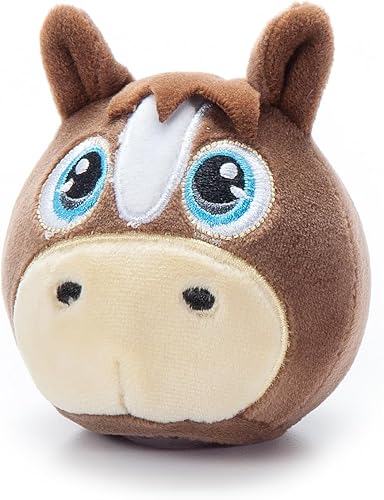 The Petting Zoo Peluche de caballo de peluche, regalos para niños, juguete para apretar animales de vida silvestre Squishiez, juguete de peluche de