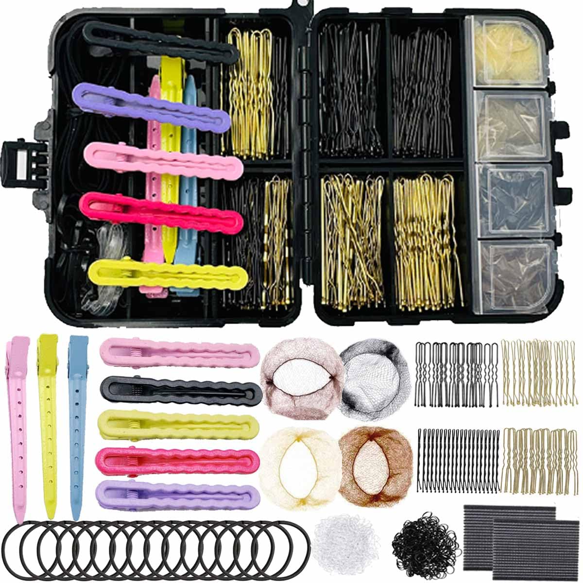 ProHylexia Hair Accessories Kit - 260pcs for Women & Girls