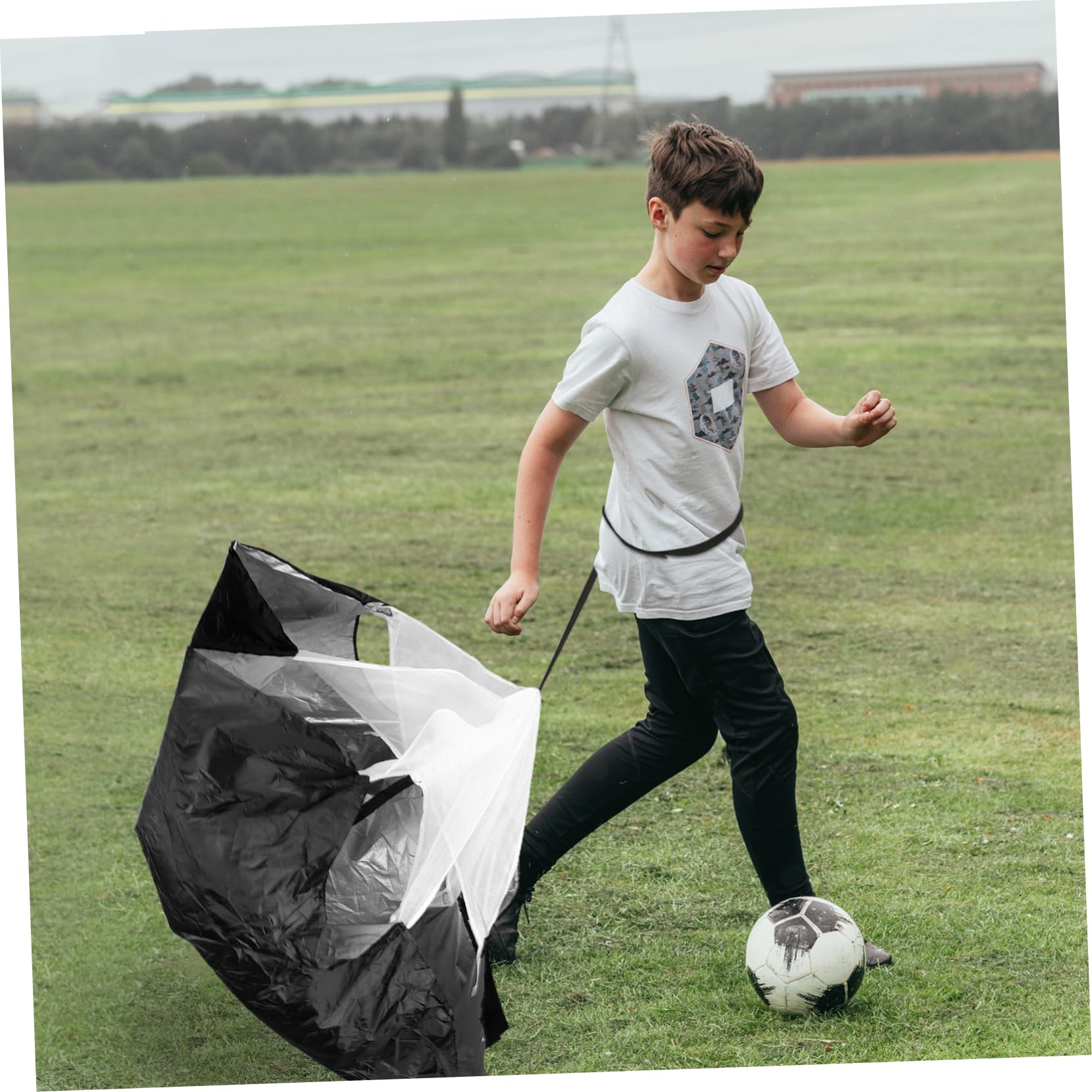 BESPORTBLE Forniture per Allenamento di Calcio Trascinare Paracadute Allenamento di Resistenza alla velocità Ombrelli Allenamento di velocità Paracadute da Calcio velocità Scivolo Paracadute