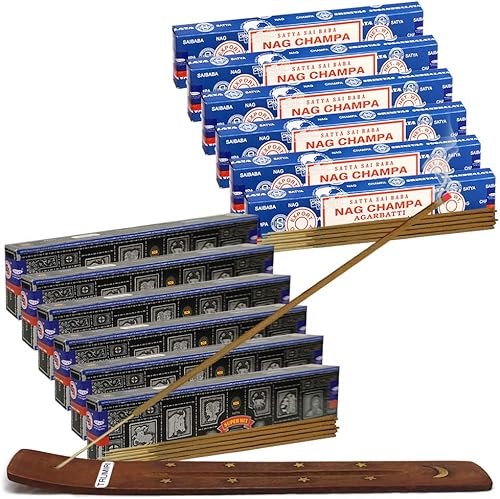 Miniatura 18 de Variedad de paquete de varillas de incienso de sangre de dragón oud árabe y soporte de House of Nag Champa y Trumiri