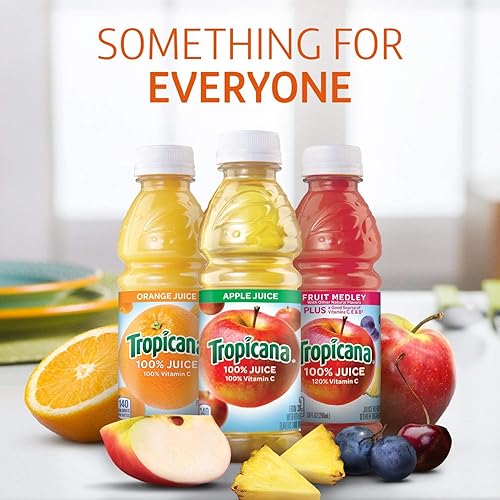 Miniatura 117 de Bebida de jugo Tropicana, botellas de 15.2, naranja piña, 15.2 onzas (paquete de 12)