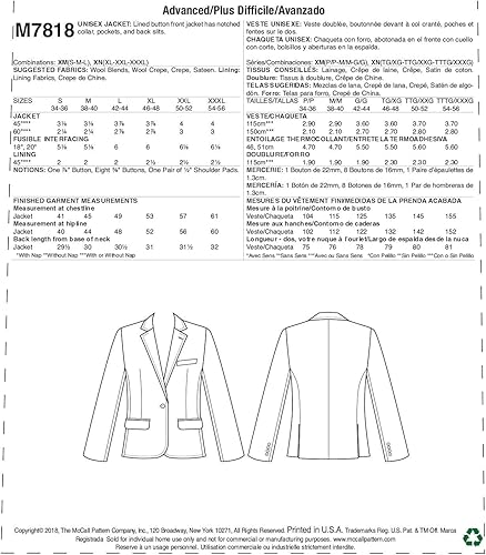 Miniatura 2 de McCall Pattern Company McCall's - Patrones de costura formales para mujer y hombre por Melissa Watson para Palmer/Pletsch, tallas XL-XXXL, XXL,