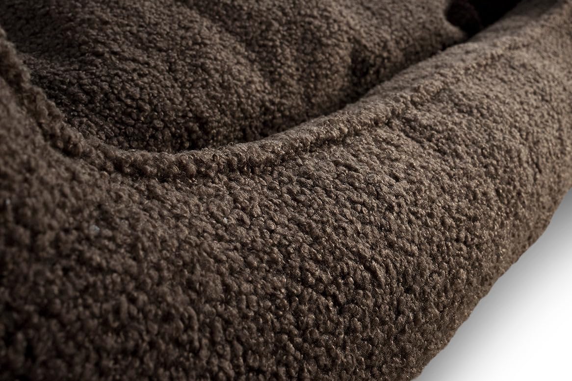 Gutekissen® Bear Hundebett Grosse Hunde - Hundekissen Waschbar - Inklusive kleines Kissen - Farb- und Größenwahl (S - 65x55, Grau)