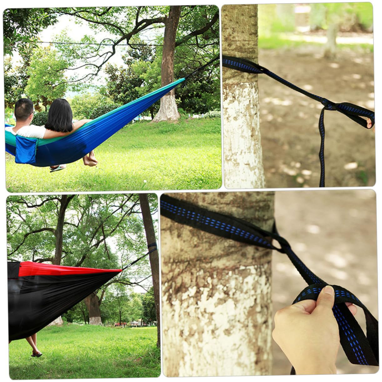 ROMISBABA 1Set Hammock Fixing Strap Kit Heavy Duty Tree Straps with Buckles for Outdoor Hammocks Easy to Install Durable Suspension Ropes for Camping and Swing Use
