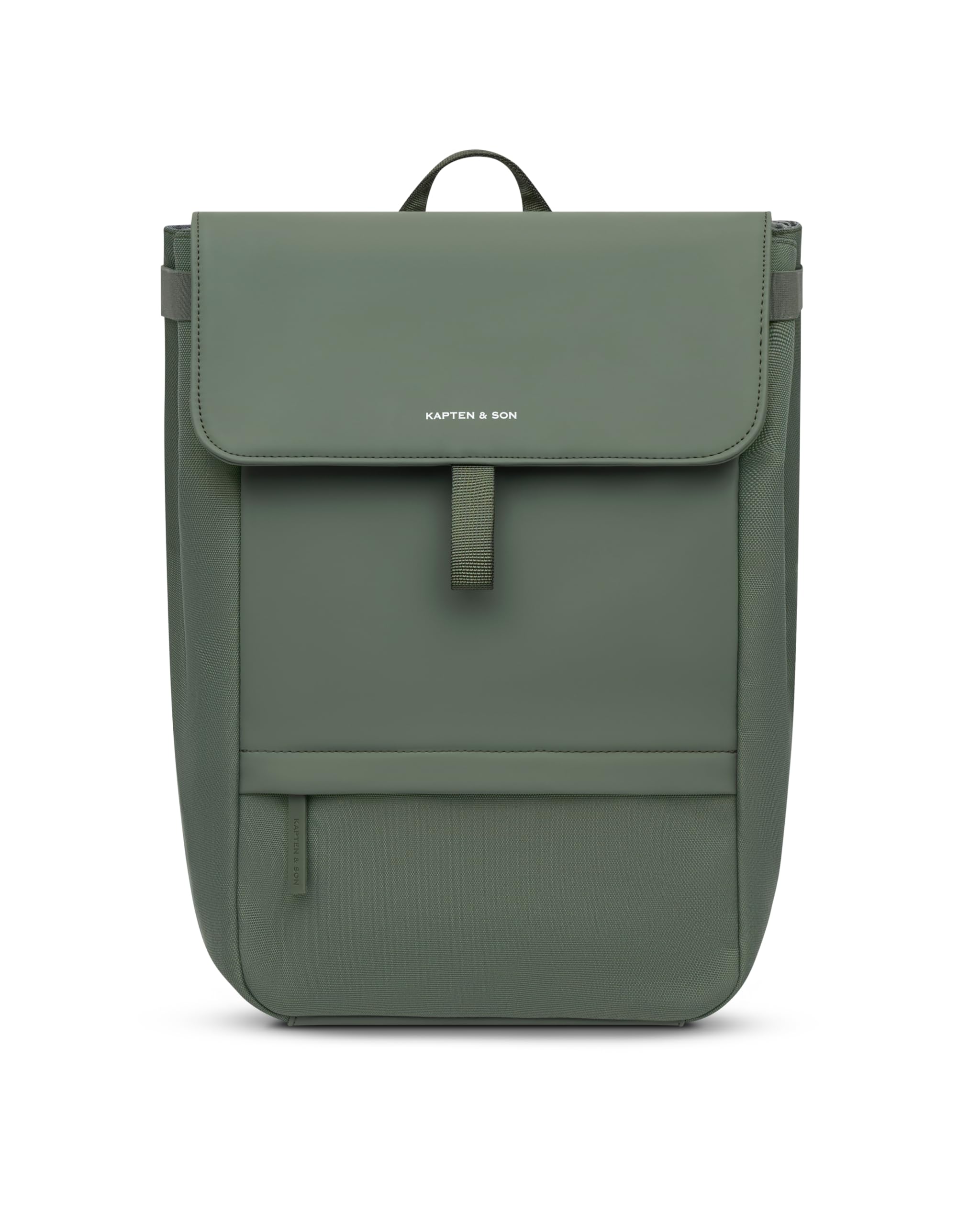 Kapten & Son zaino per il tempo libero con scomparto per laptop Fyn Backpack 13L Dusty Green verde scuro
