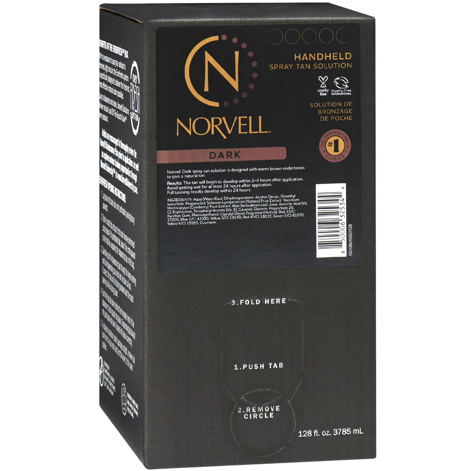 Norvell Premium Sunless Tanning Solution - Dark, 128 fl.oz.
