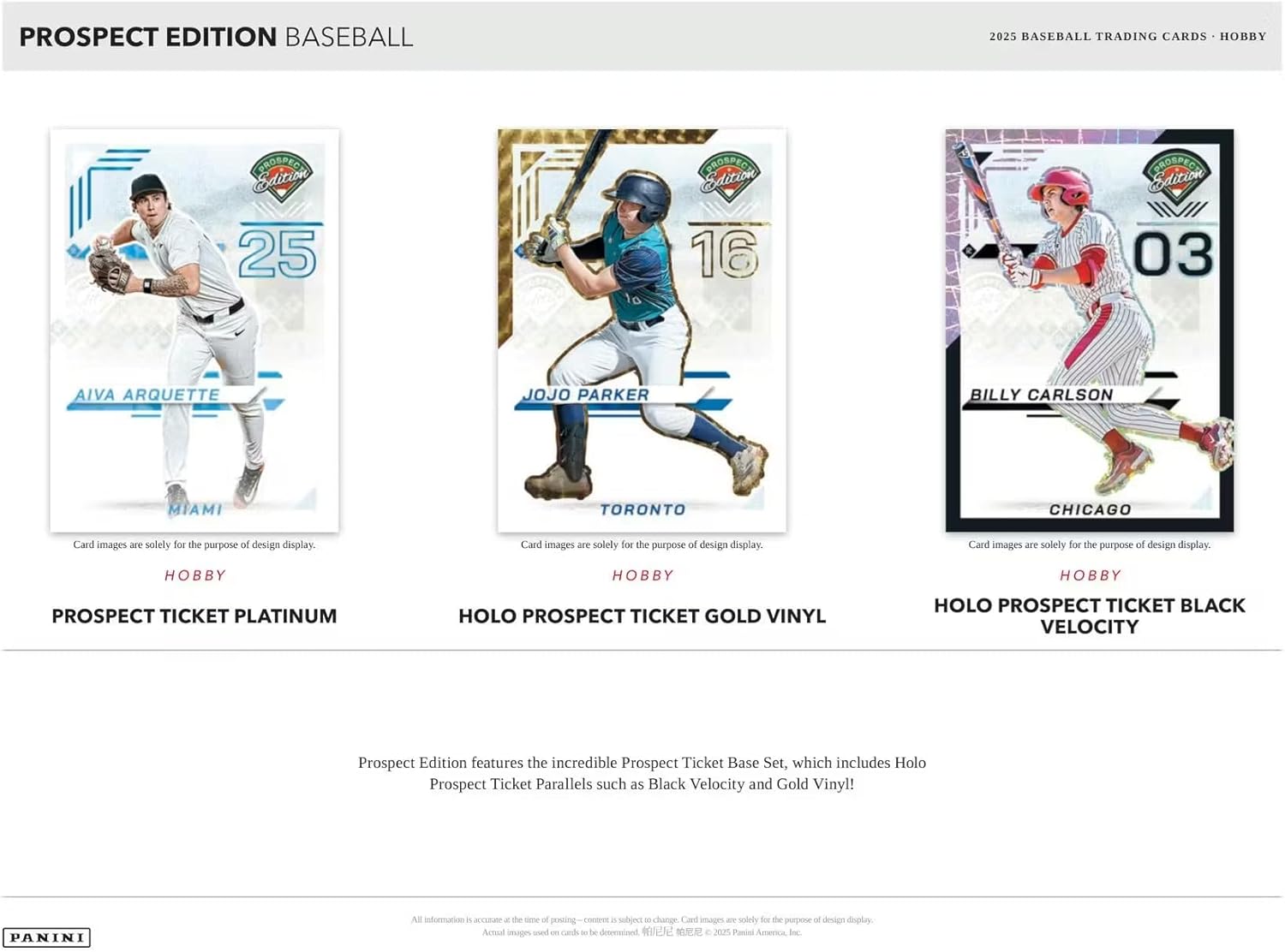 2025 Panini Prospect Edition Baseball Hobby Trading Card Box (4 Autographs Per Box)