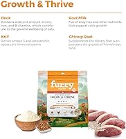 Vista 14 de FURRY WONDER Alimento para gatos, crudo liofilizado, cordero y pollo, 16 onzas, alto en proteínas, sin granos, comida completa o cobertura