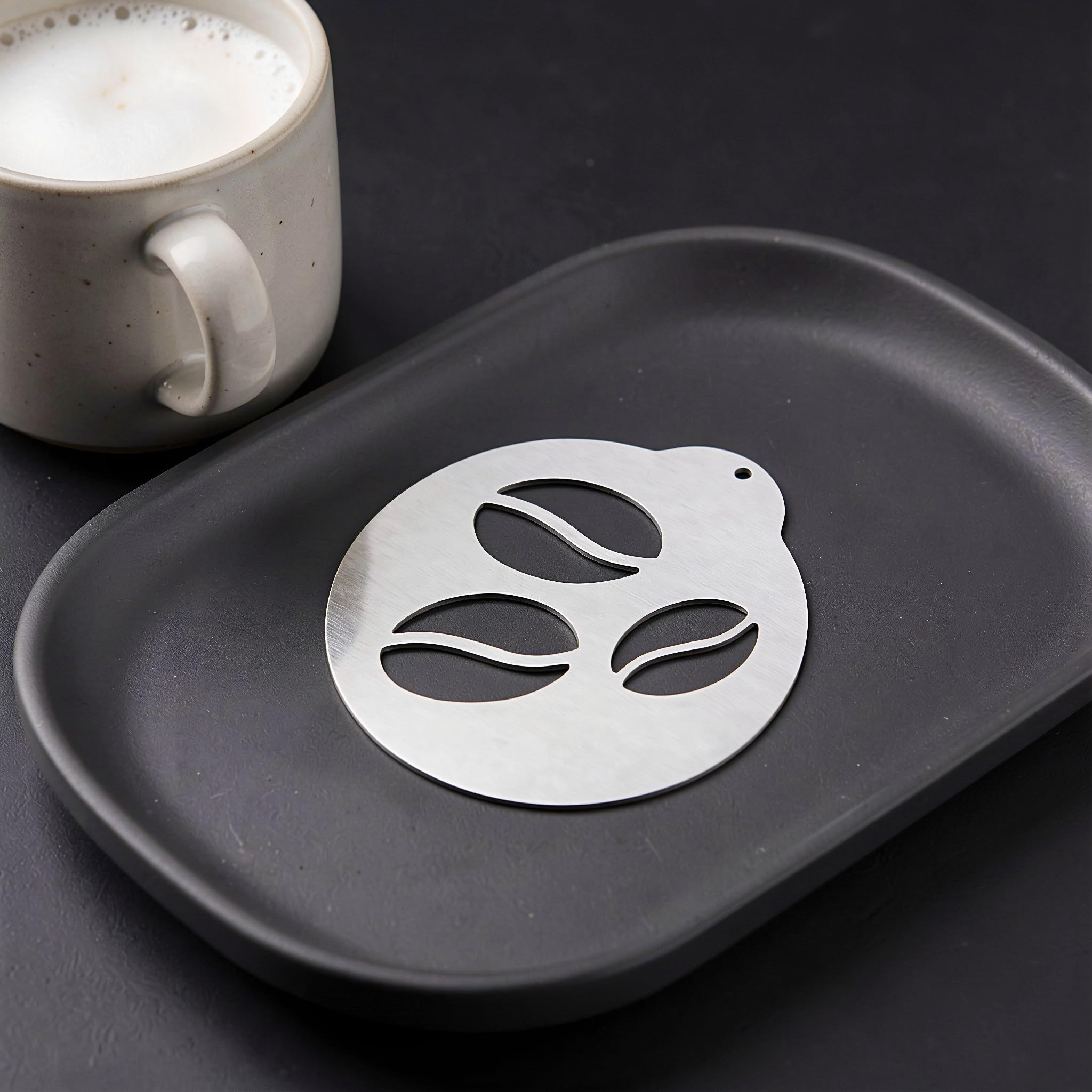 ibasenice 15 plantillas para decorar café, plantillas para arte latte en | Plantillas reutilizables para hornear, ideales para chocolate caliente, capuchino, postres y galletas. Fáciles de usar en