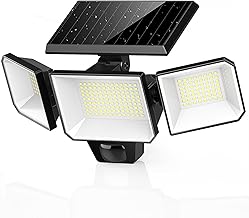 FOMYHEARD Outdoor Solar Motion Detector Light, 229 LED Solar Outdoor Light, 3 Lighting Modes 270° Angle Swivel Head, IP65 Waterproof Solar Outdoor Spotlight for Garden