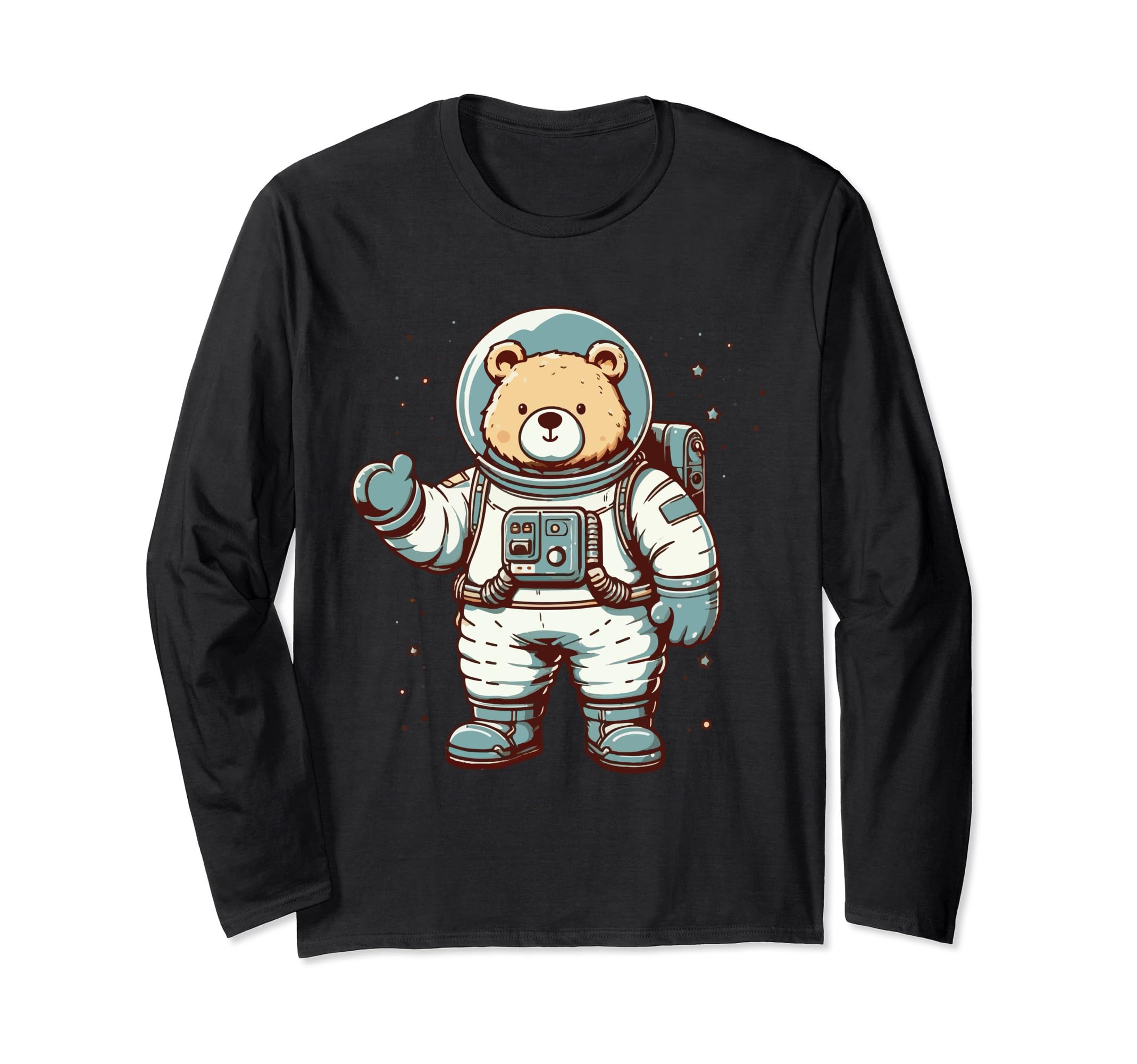 【トラバストーキョー】Care Bears 宇宙服 クマ イラスト 長袖Tシャツ TRAVAS TOKYO/トラバス トーキョー』Furry bear L/S Tee/くま