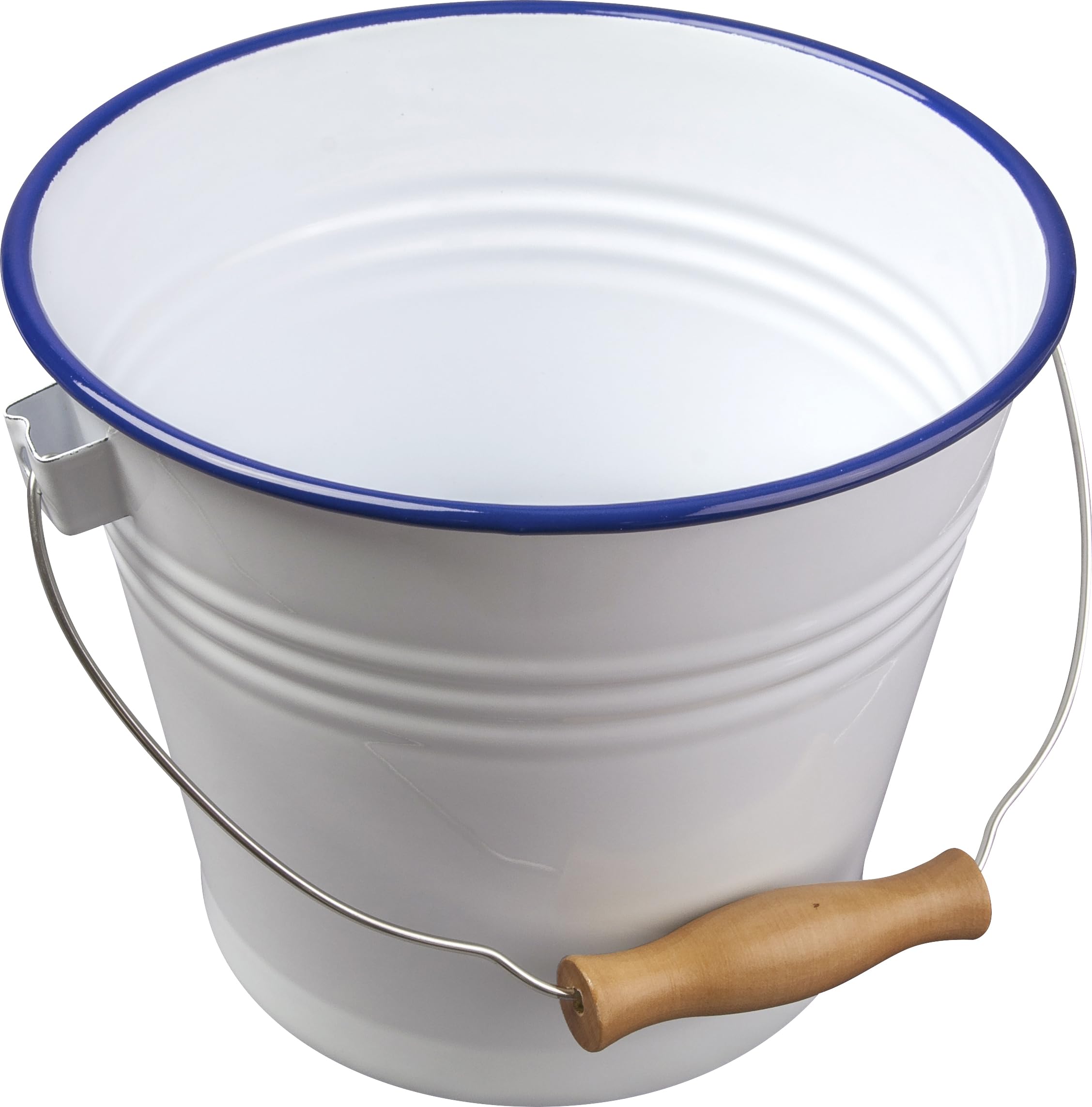 New Falcon White Enamel Small Bucket Pail 16cm 2 LTR 58516