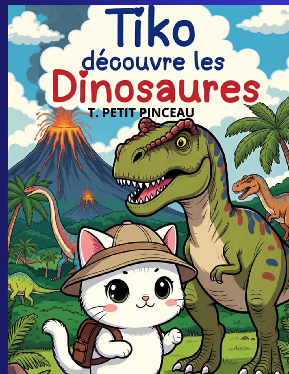 TIKO DECOUVRE LES DINOSAURES: Livres de coloriage pour enfant dès 4 ans