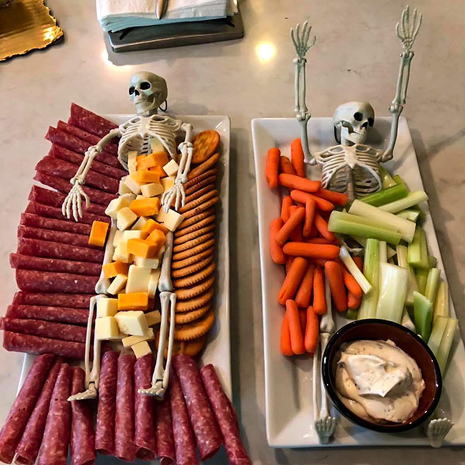 6 Decoraciones De Esqueleto De Halloween, Esqueletos De