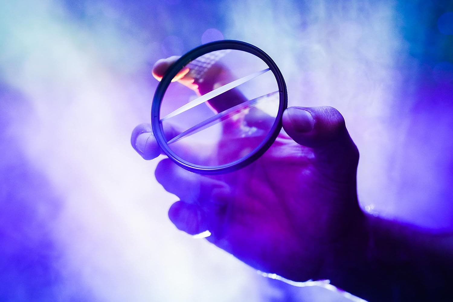 Prism Lens FX Centerfield Split Diopter FX Filter | 67mm Circular Threaded | Creates Blurry Refraction FX While Leaving Middle Open for Focus On Subject | +4 Diopter Strength