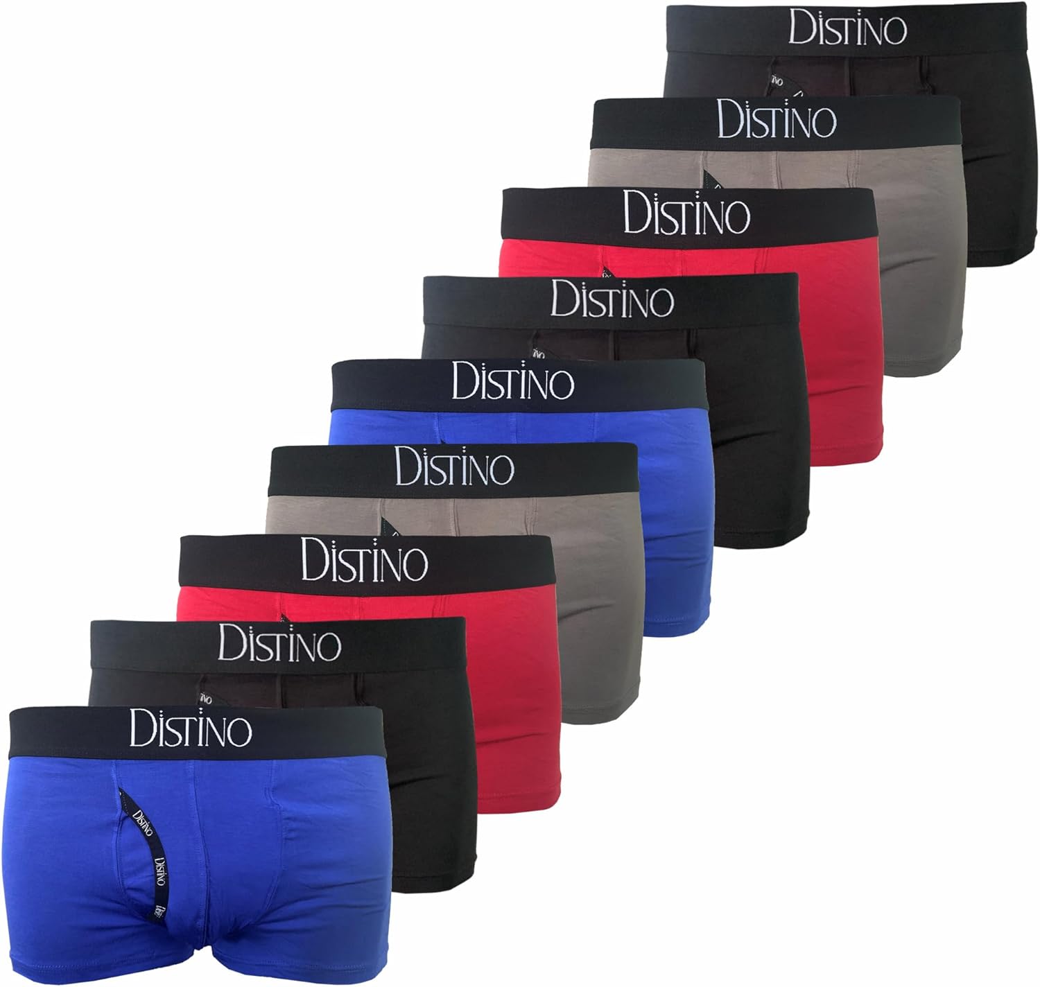 Bamboo Boxers Briefs Men's Bamboo Boxer Briefs - Soft, Breathable Trunks, Mixed Colors, New With Tags By Distino Bamboo Boxer Briefs Soft - Foto 7