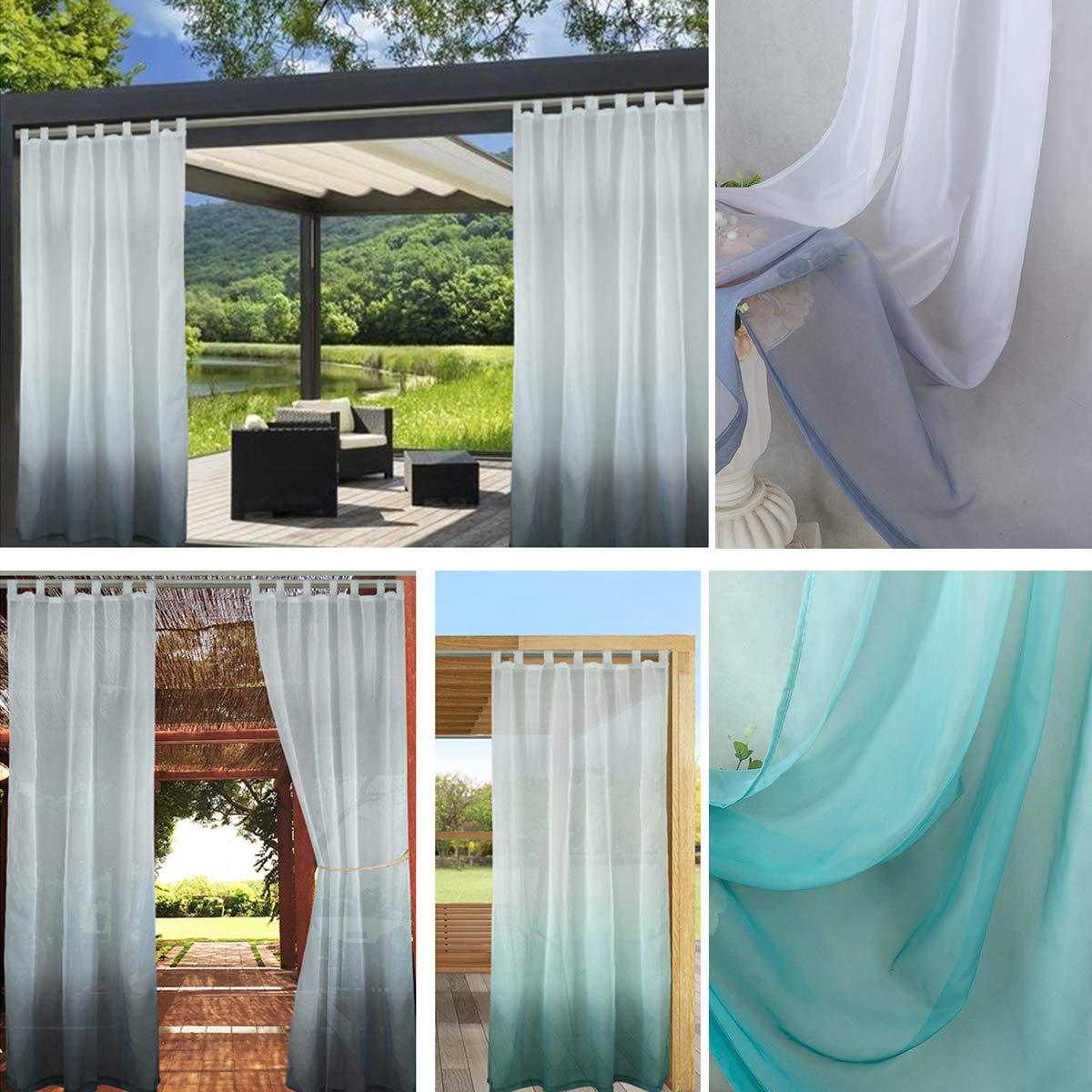 Tenda oscurante per esterni, da giardino, patio, gazebo