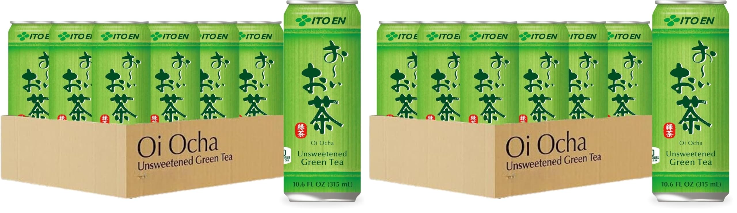 Oi Ocha Green Tea, Unsweetened, 10.6 Ounce (Pack of 24)