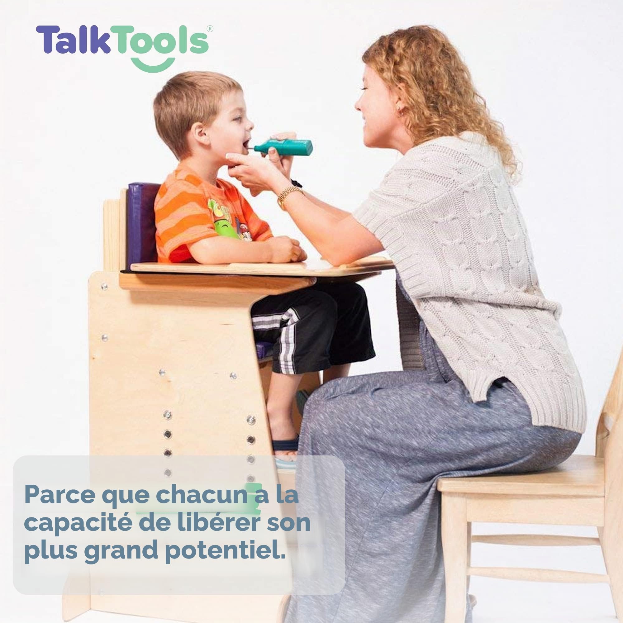 TalkTools Vibrator & Toothettes® (20 Dents incluses) – Outil d'orthophonie