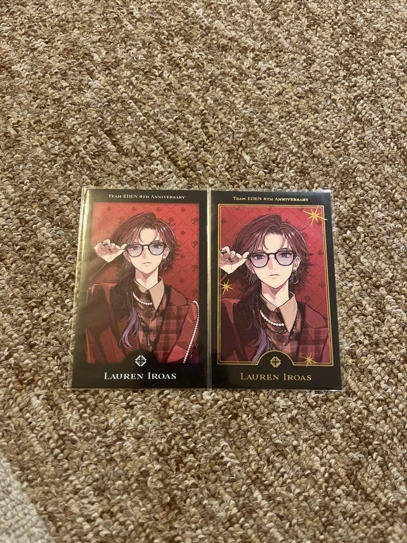 エデン組 4周年 ローレン イロアス チェキ 箔押し R N