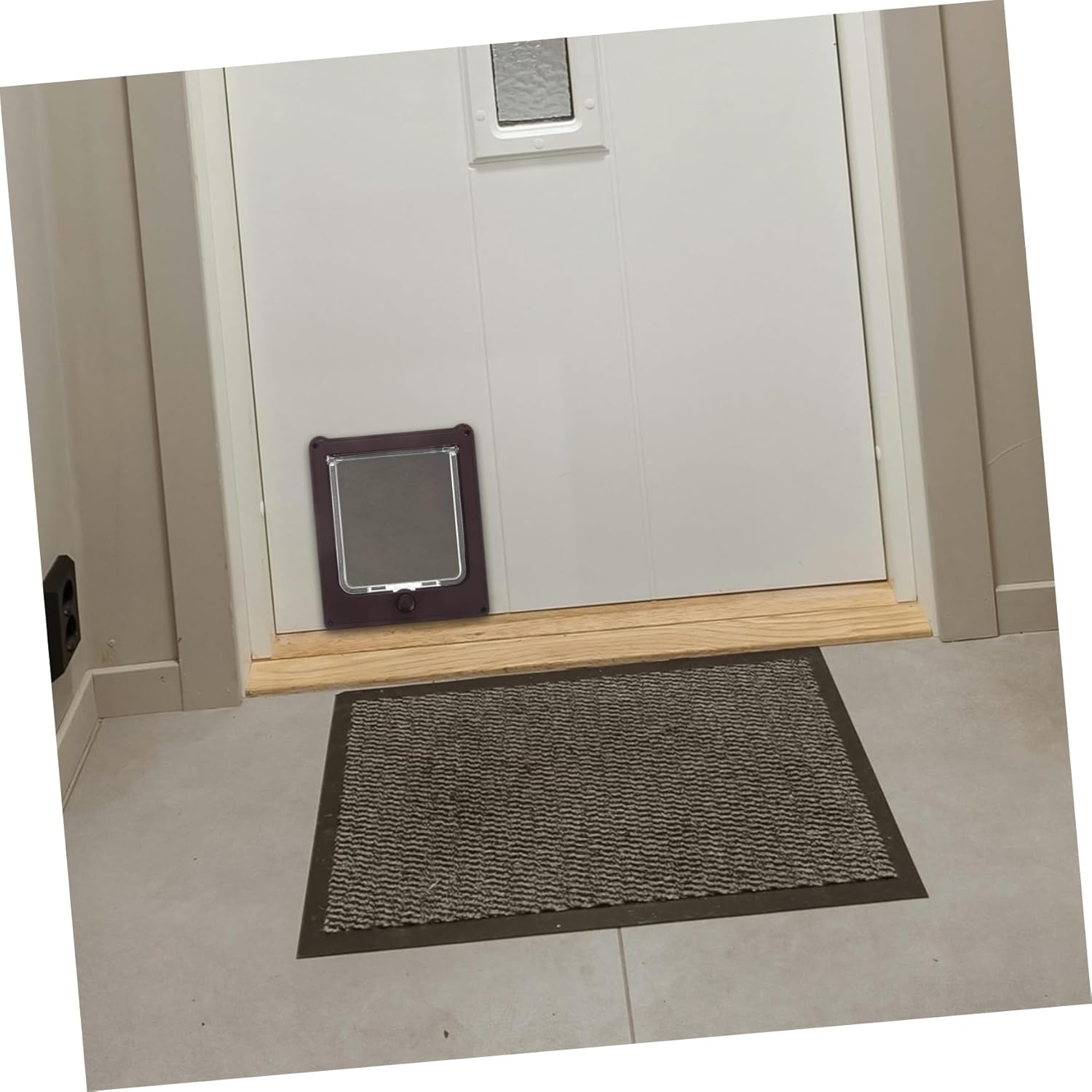Toyvian Cat Dog Door Weatherproof Flap Indoor Outdoor Lock System Small Pet Door Abs Material Modern Design