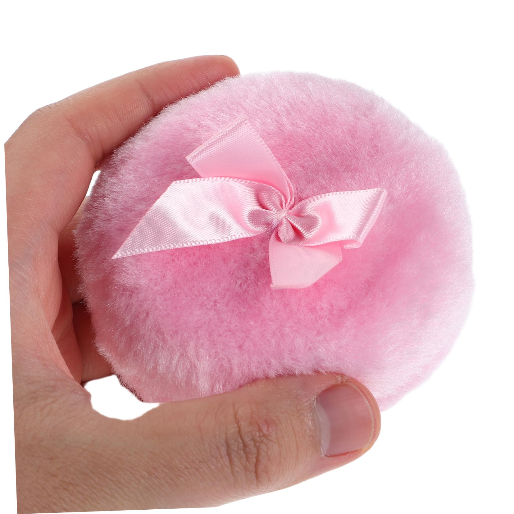 Übergrößige Puderquaste aus Glas für Frauen Gesicht und Puder Rosa