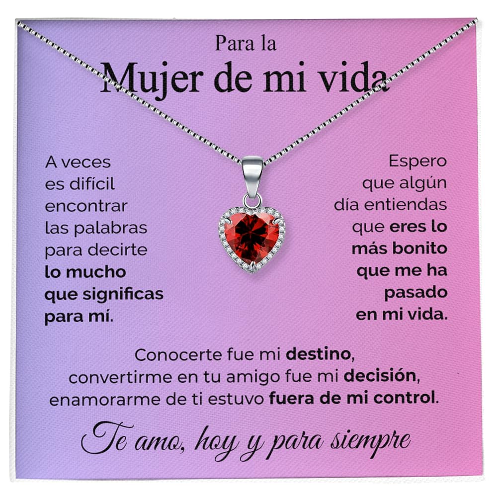 SOFIA FERRER Regalos Aniversario Pareja, Colgante Corazon, Regalo Personalizado Mujer, Collar Corazon Plata, Regalos Originales para Novia, Esposa, San Valentin, Navidad, Enamorados