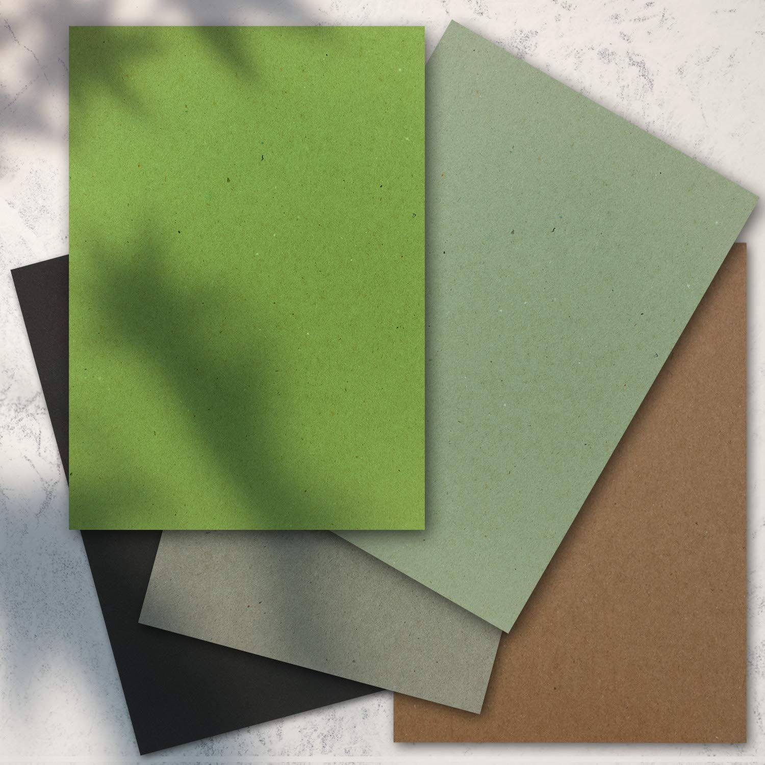 GUSTAV NEUSER® 400 x papier typu kraft, papier z recyklingu, ekologiczny papier do majsterkowania - Zestaw 400 sztuk