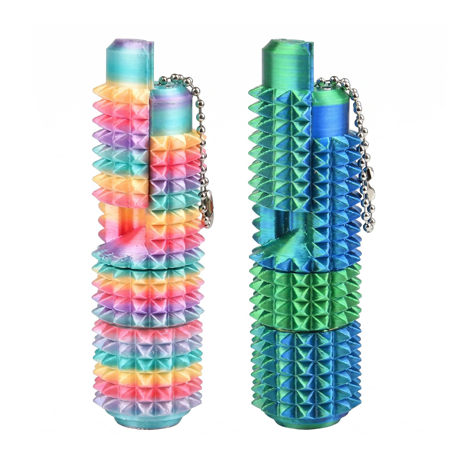 2pcs Spiky Fidget Toy, Little Ouchies Pain Stim Fidget, Office Focus Enhancement, Classroom Discreet Stimulation, Fidget Slider Click Fidget