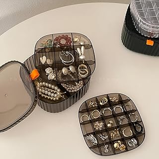 منظم تخزين أنيق بـ 3 أبواب للمجوهرات والاكسسوارات