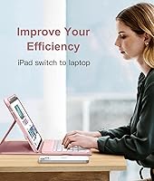 Vista 7 de Hamile Funda para iPad de 11ª y 10ª Generación con Teclado - 7 Colores Retroiluminados Inalámbrico Desmontable Funda Folio con Teclado y Soporte