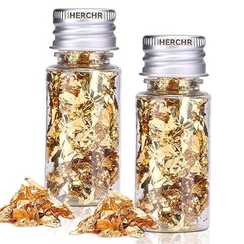 2 unidades de purpurina dorada, 0.35 oz (10 g) para decoración de tartas, decoración de pasteles, chispas de galletas, cupcakes, chispas para