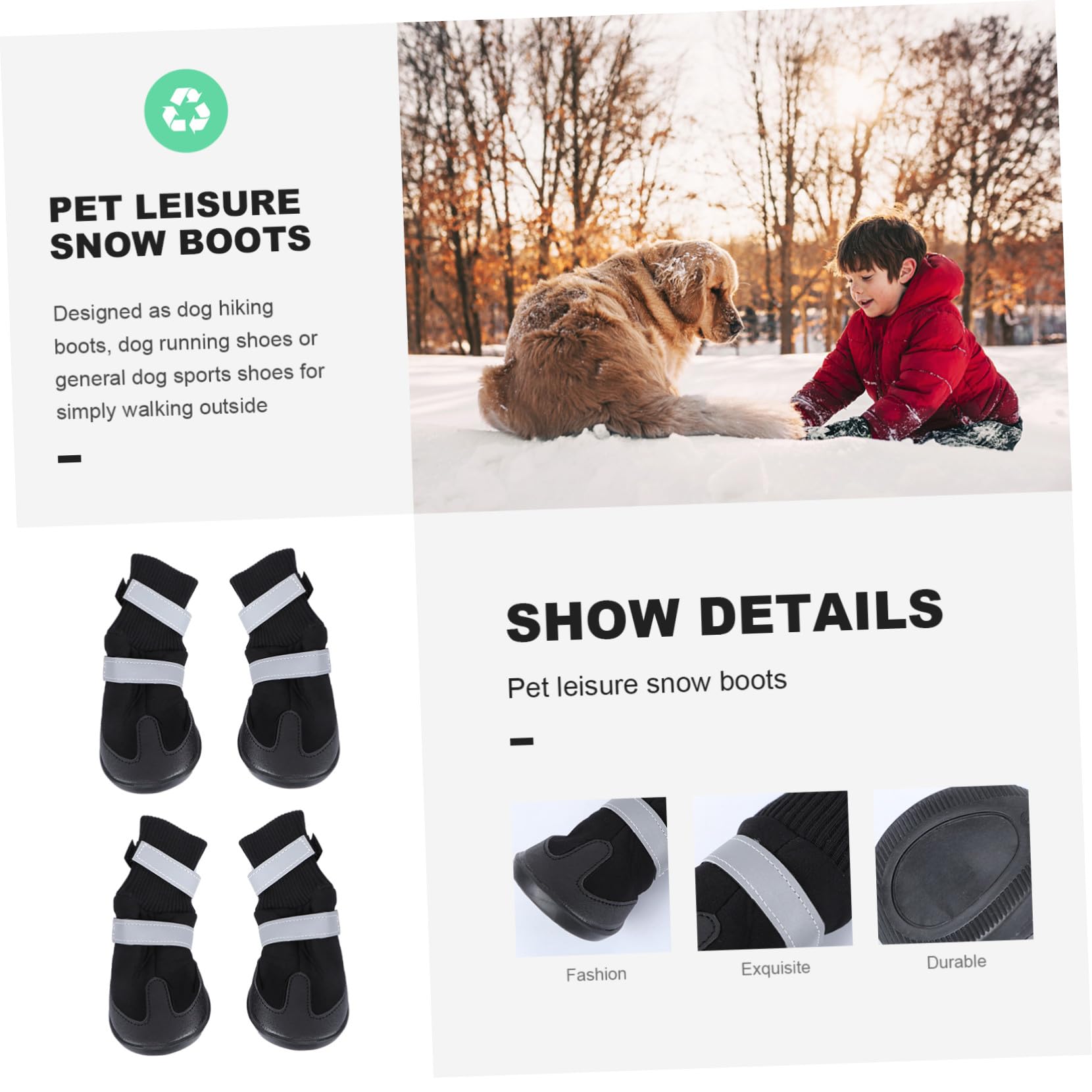Buty Dla Psa 4 Sztuki Rozmiar Xl Ciepłe I Wygodne Buty Trekkingowe