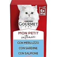 GOURMET Mon Petit Cibo Umido per Gatti Adulti Filettini con Merluzzo