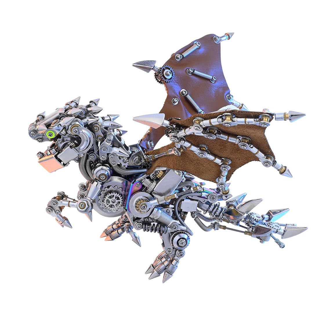 Generisch Puzle 3D Metal Q Version Papillon Dragón, Puzzle de metal 3D para acero inoxidable 340, metal entero, regalo de cumpleaños, kit de maqueta para adultos, 1110 piezas -2024