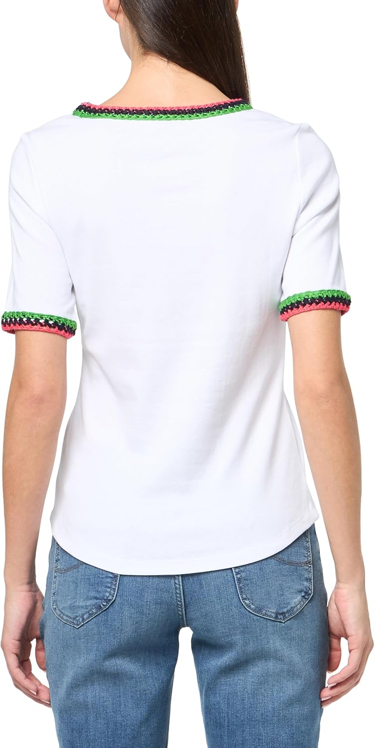 Nautica Womens Cotton Short Sleeve Solid Knit Top - Image 2