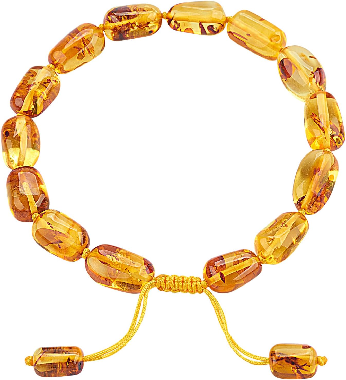Baltic Amber raw Bracelet Gift Set -100% Certified and Authentic Premium Quality Raw Baltic Amber-True amber stone bead