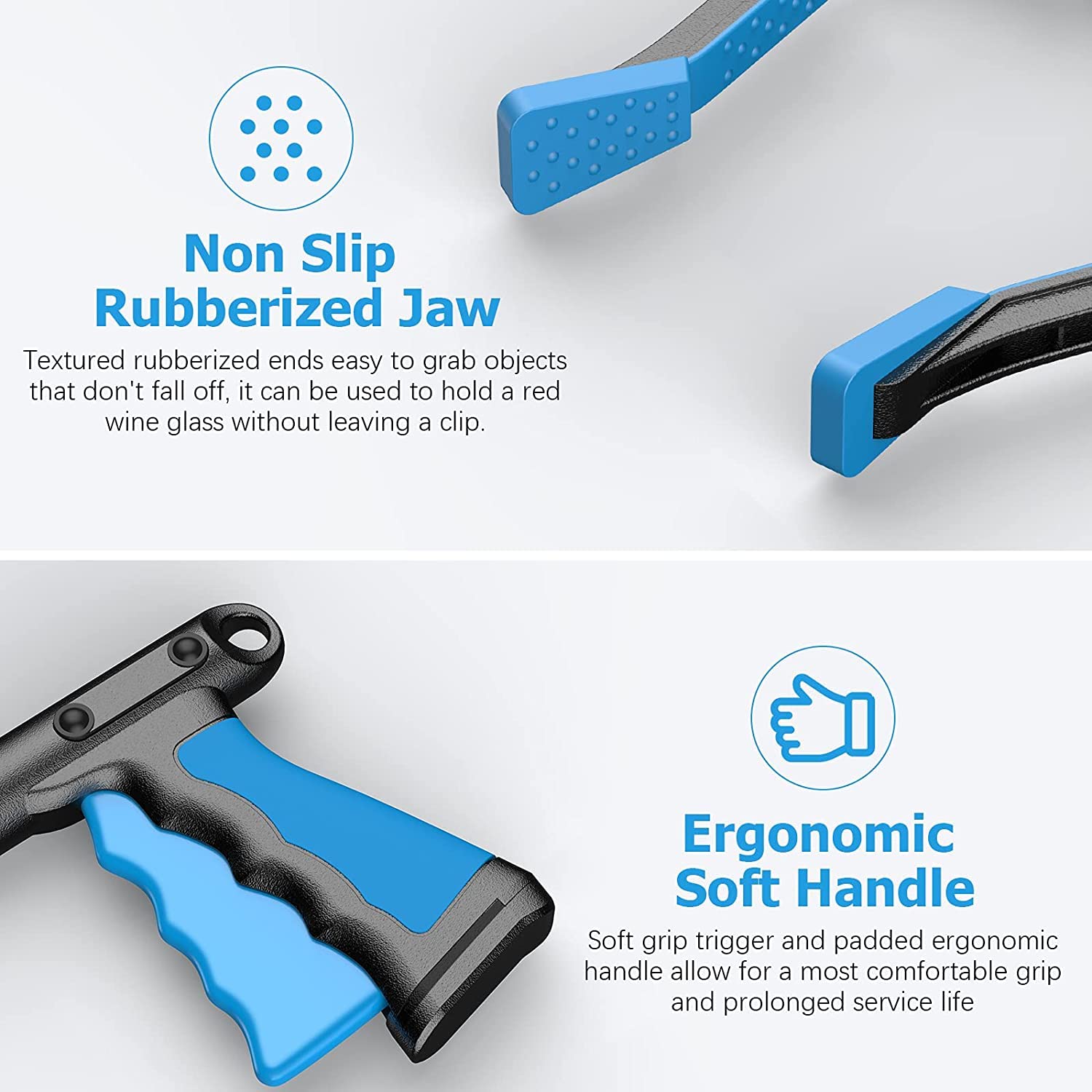 YAUNGEL Pinza Racogli Rifiuti Pieghevole - 81cm, Testa Girevole 360°, Magnetica, Per Anziani E Giardinaggio - Foto 3