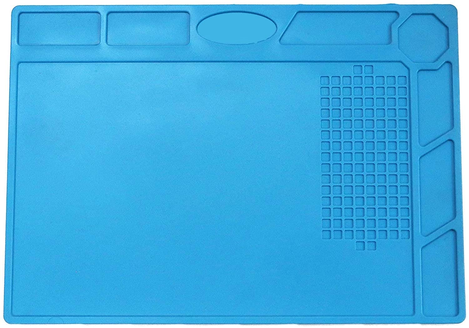Ellozia® New Heat Insulation Silicone Repair Magnetic Soldering Mat - Heat Resistant 500°C Electronics Workbench for Soldering Iron, Phone and Computer Repair | 320 X 230 mm | Pack of 1 (B092SPRZ44) Amazon Price History, Amazon Price Tracker