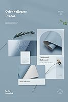 Vista 321 de Dimoon 236''x17.7'' White Thicken Peel and Stick Wallpaper Contact Paper Modern Self Adhesive Wall Paper Removable Renter Friendly Textured Solid