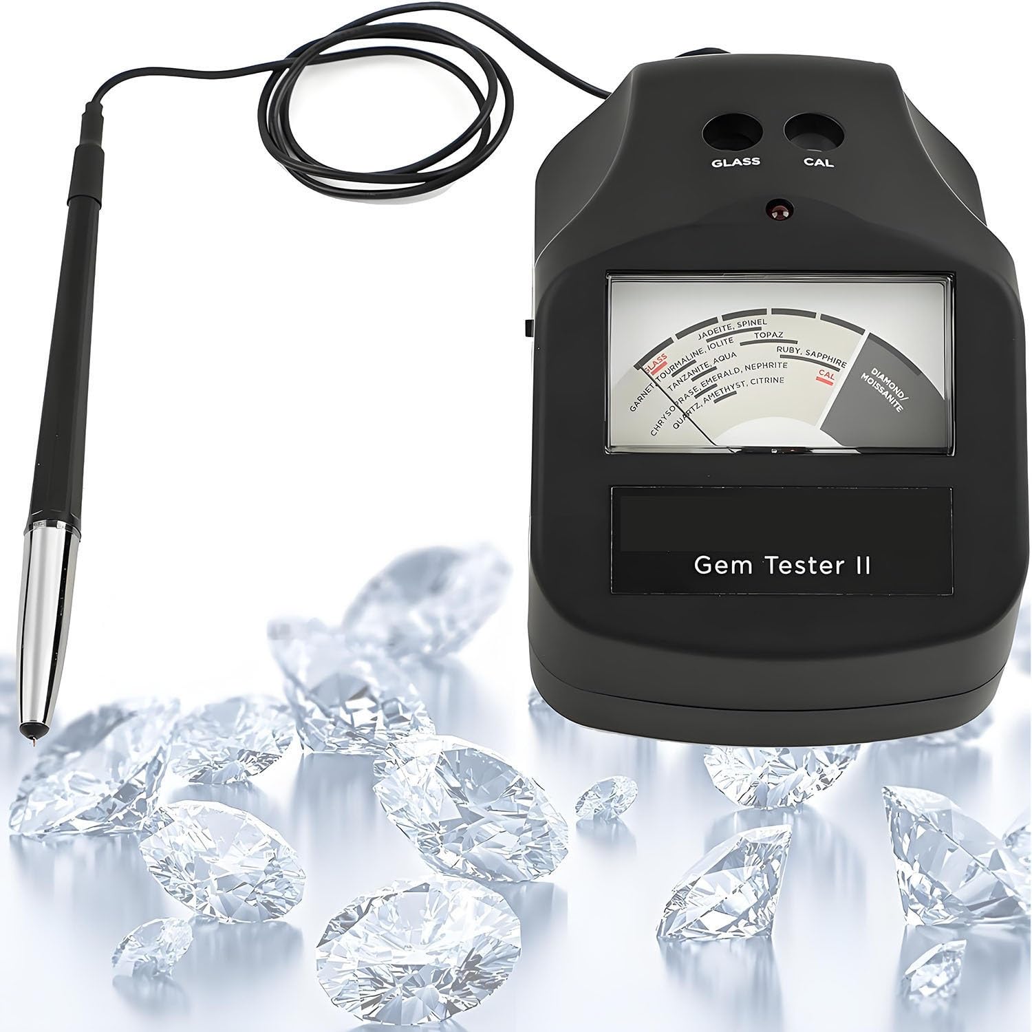 Bolígrafo probador de diamante con conductividad térmica, herramienta profesional de prueba de piedras preciosas y joyas para resultados rápidos y precisos