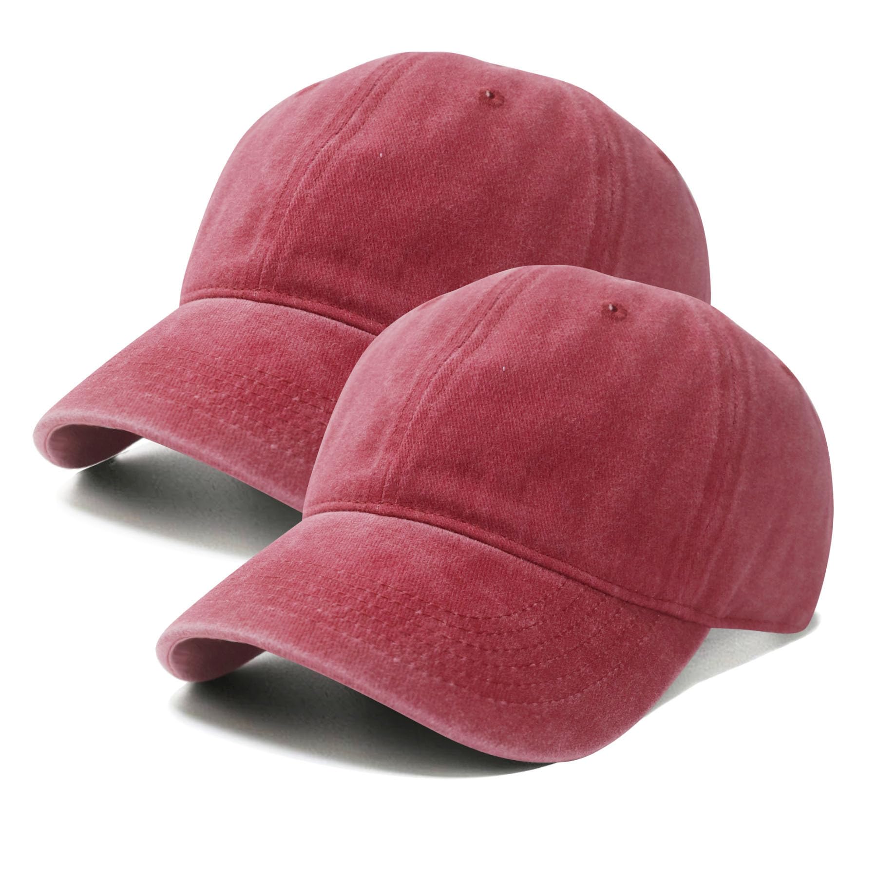 PFFY 2 Packs Vintage Washed Distressed Baseball Cap Dad Hat for Men Women | Adjustable Snapback, Breathable Golf Dad Caps, Cotton Hats, Classic Low Profile, Wear Comfortable, Ideal for Travel Running