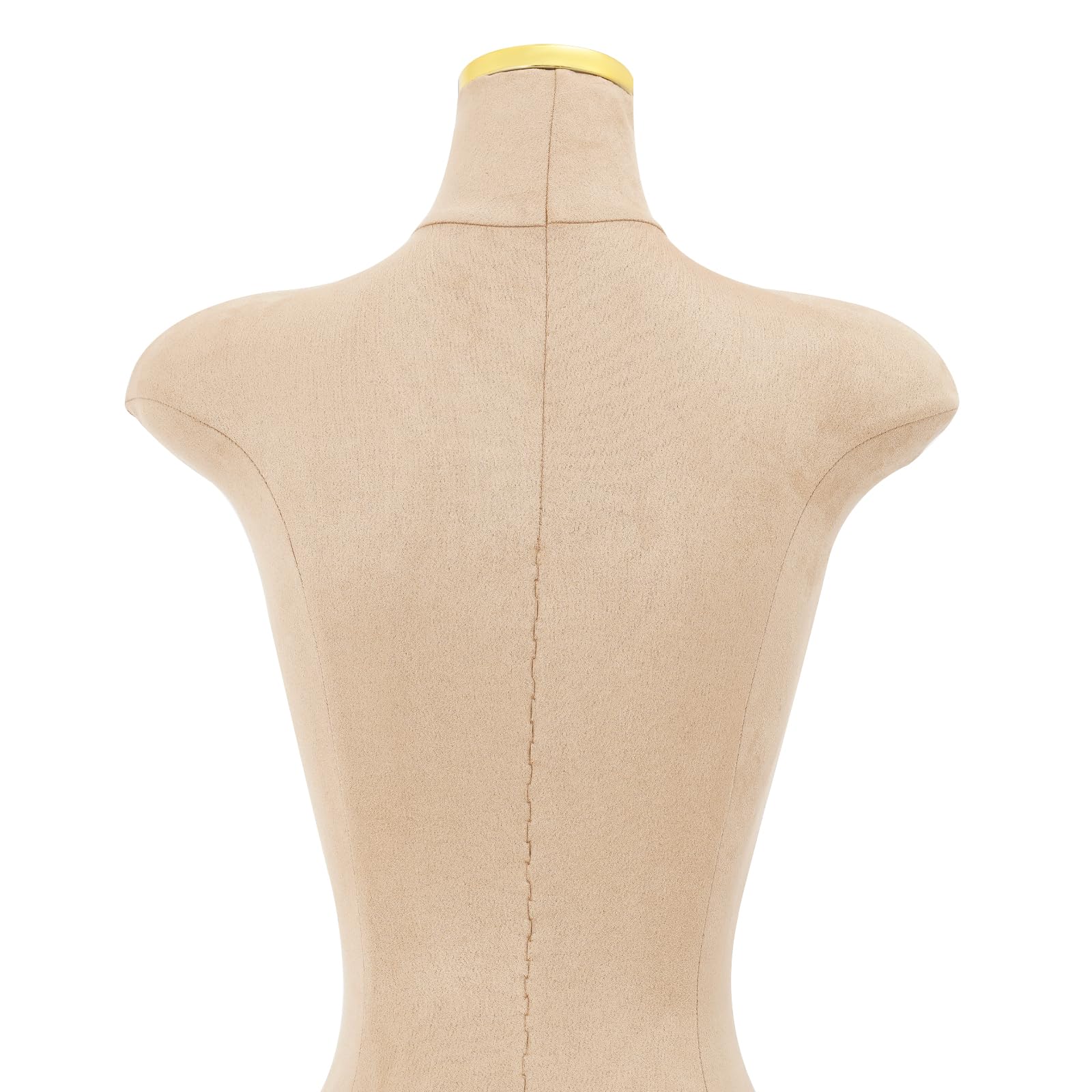 Manichino Femminile Vestiti Mannequin Torso, altezza regolabile 150-210 cm, manichino sartoriale per vestiti, vestito, display (oro chiaro, M)