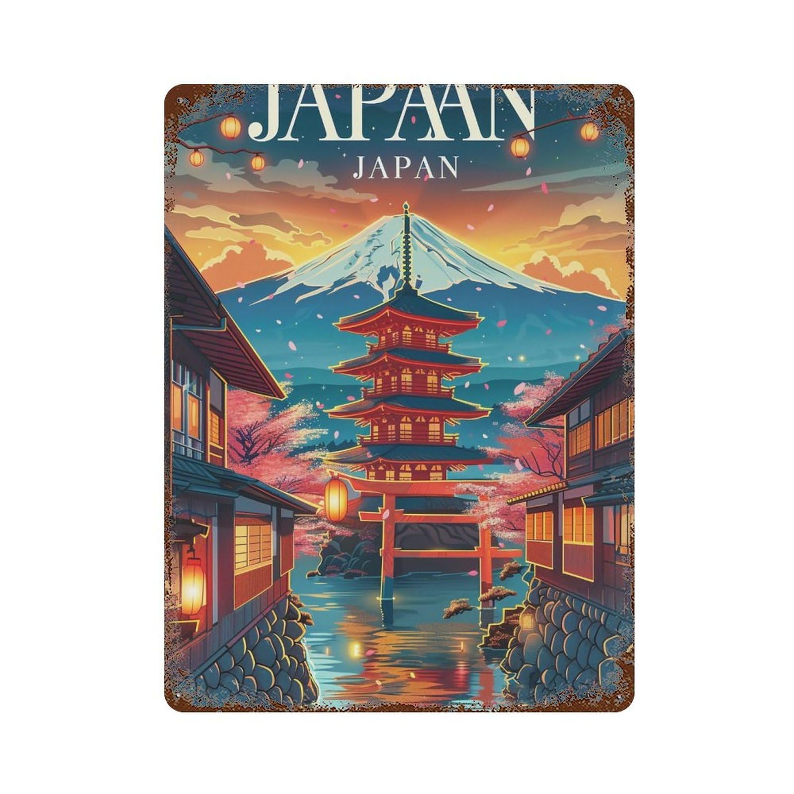 HDURYEYRYY Japan 04 Wall Retro Iron Vintage Art Metal Tin Sign Poster Modern Home Cofffee Club Art Bar Shop Decor Style 40x30cm