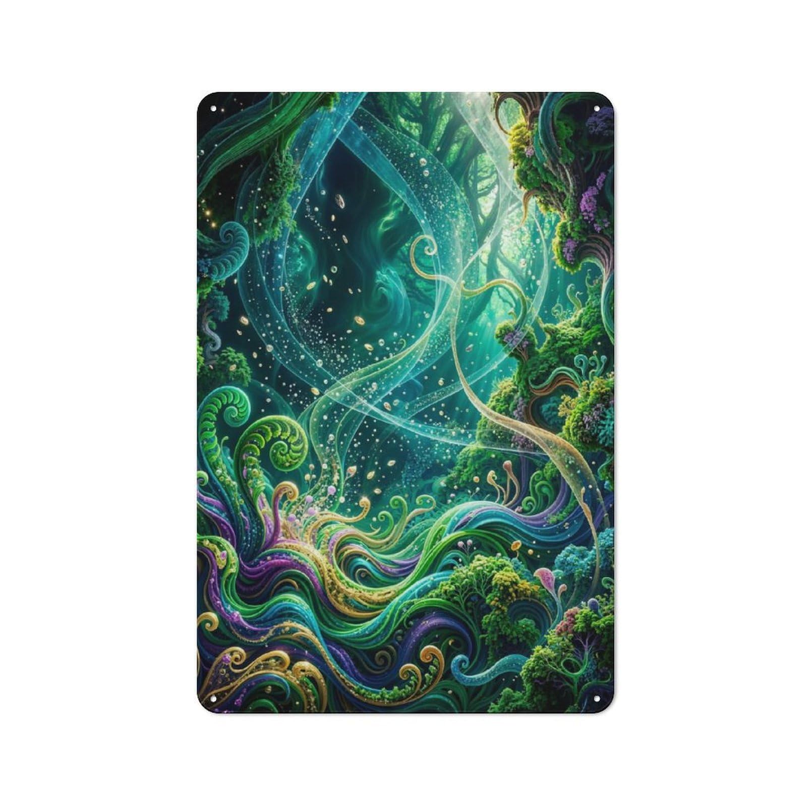 Junmoney Style-13 Metal Sign 30X20cm With Enchanted Forest A Whimsical Dreamscape For Garage Wall, Vintage Decor, Winter Wall Decor For People Furnishing A Garage