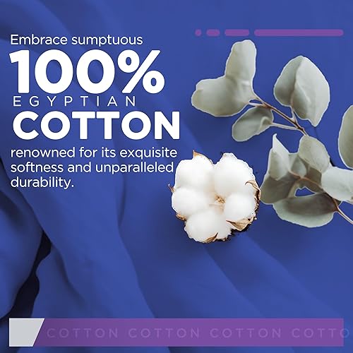Miniatura 3 de CharlottelyHues Juego de sábanas tamaño Queen de 1000 hilos, súper suave, 100% algodón egipcio, paquete de 4 con bolsillo profundo para colchones de